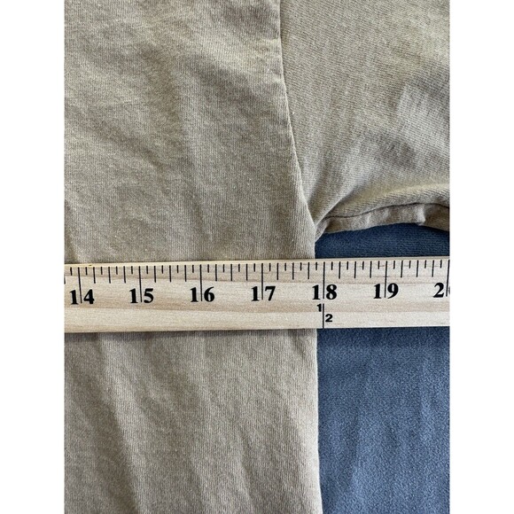 Mount Shasta Sisson Museum TShirt Trout California Men's Medium Tan Fishing Tee - Picture 7 of 8